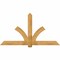 Ekena Millwork Redmond Rough Sawn Timber Gable Bracket, Western Red Cedar, 84"W x 45"H x 2"D x 6"F, 13/12 Pitch GBW084X45X0206RED00RWR - alternate 1